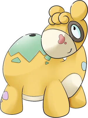 Cute Shiny Numel In Pokédex Wallpaper
