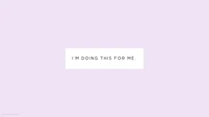 Cute Simple Aesthetic Purple Text Quote Desktop Wallpaper