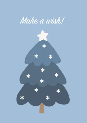 Cute Simple Christmas Tree Wallpaper