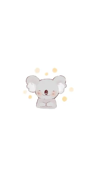 Cute Simple Koala Wallpaper