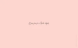 Cute Simple Pink Word Text Aesthetic Desktop Wallpaper