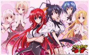 Cute Six Girls High School Dxd Wallpaper