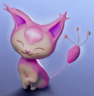 Cute Skitty With Happy Smile Wallpaper