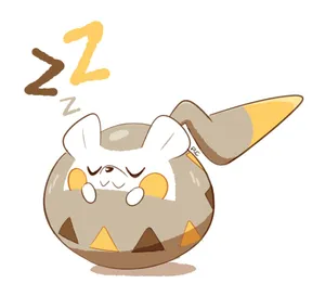 Cute Sleeping Position Of Togedemaru Wallpaper