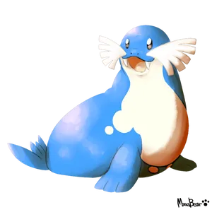 Cute Smiling Sealeo Wallpaper