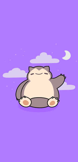 Cute Snorlax Pokemon Aesthetic Wallpaper