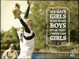 Cute Softball Quotes Wallpaper
