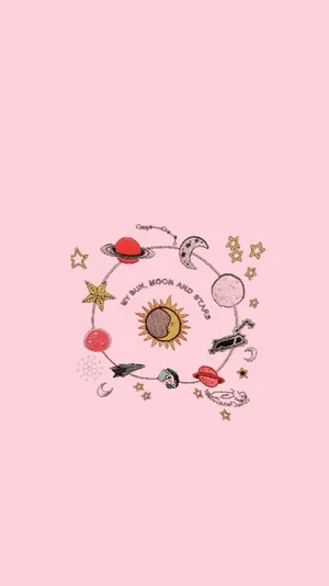 Cute Solar System Aesthetic Phone Wallpaper
