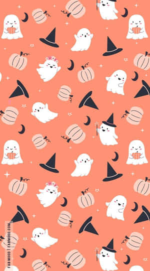Cute Spooky Halloween Pattern Wallpaper
