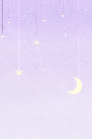 Cute Stars And Moon Digital Art Wallpaper