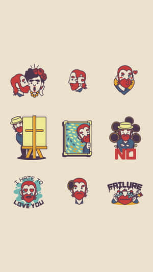 Cute Stickers Galore Wallpaper