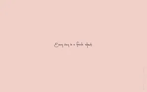 Cute Stranger Things Quotes In Pink Wallpaper