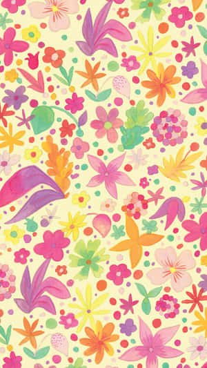 Cute Summer Flowers Phone Wallpaper