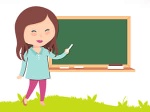 Cute Teacher Teaching Wallpaper