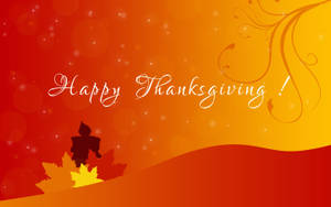 Cute Thanksgiving Red Art Wallpaper