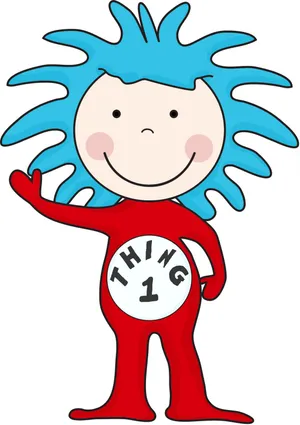 Cute Thing 1 Cartoon Wallpaper