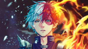 Cute Todoroki And His Powers Wallpaper