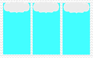 Cute Turquoise Desktop Organizer Wallpaper