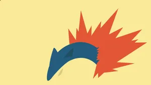 Cute Typhlosion Display Wallpaper