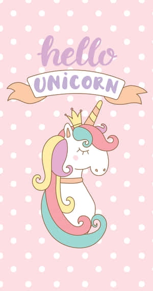 Cute Unicorn With Dreamy Pastel Colors Wallpaper