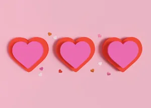 Cute Valentine's Day Hearts Wallpaper