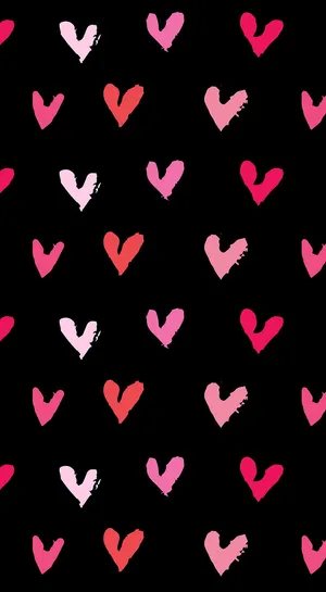 Cute Valentines Small Heart Pattern Wallpaper
