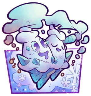 Cute Vanilluxe Pokemon Fanart Wallpaper