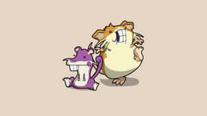 Cute Wallpaper Art Of Pokemon Rattata And Raticate Wallpaper