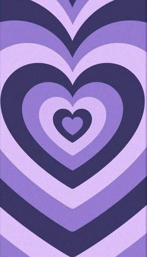 Cute Wallpaper Art Purple Heart Wallpaper