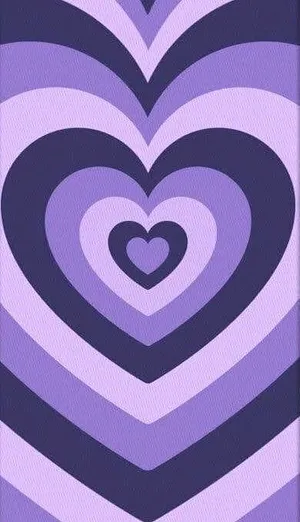 Cute Wallpaper Art Purple Heart Wallpaper