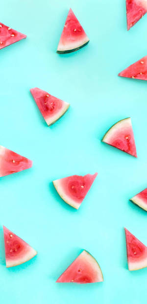 Cute Watermelon Pattern Phone Art Wallpaper