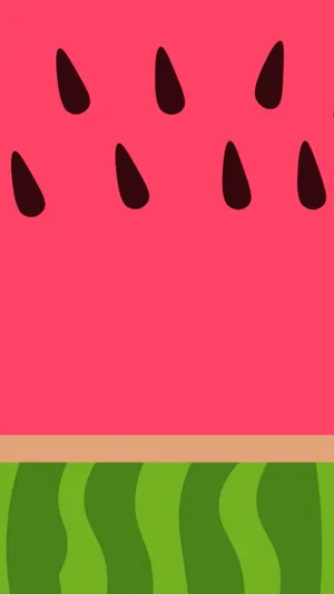 Cute Watermelon Vector Art Wallpaper