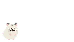 Cute White Hamster Cartoon Wallpaper