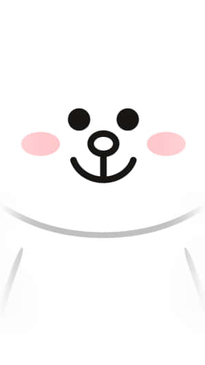 Cute White Line Cony Wallpaper