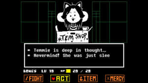 Cutie Pie Temmie From Undertale Wallpaper