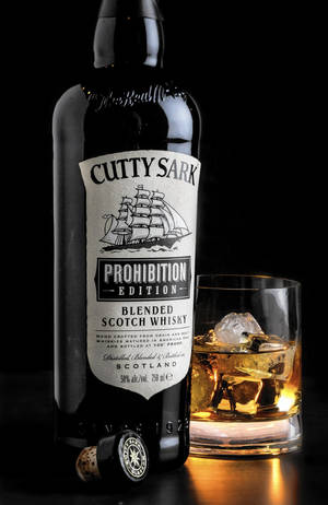 Cutty Sark Prohibition Whisky Bottle Wallpaper