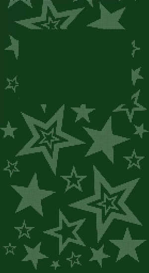 Cyber Green Star Pattern Wallpaper