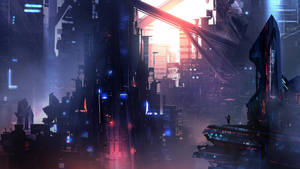 Cyber Punk City Wallpaper