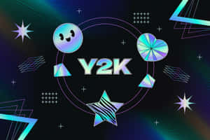 Cyber Y2 K Aesthetic Background Wallpaper