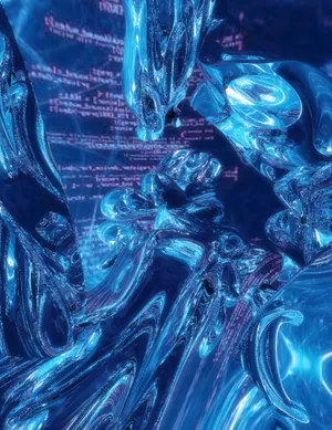 Cybernetic Dreamscape Abstract Wallpaper