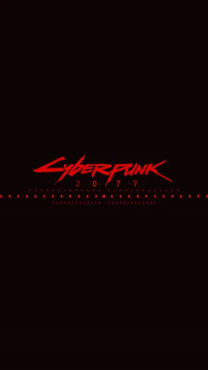 Cyberpunk 2077 Black And Red Gaming Wallpaper
