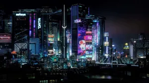 Cyberpunk 2077 Night City Screenshot Wallpaper