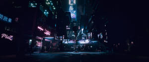 Cyberpunk 3440x1440 City Dark Street Wallpaper