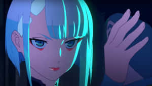 Cyberpunk Anime Character Glow Wallpaper