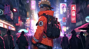 Cyberpunk Anime Crossover Naruto Wallpaper