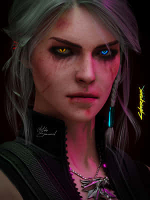 Cyberpunk Ciri Portrait Wallpaper