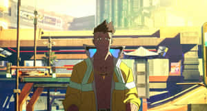 Cyberpunk Edgerunner Character Smile Wallpaper