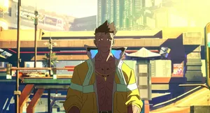 Cyberpunk Edgerunner Character Smile Wallpaper