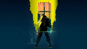 Cyberpunk Edgerunner Silhouette Wallpaper