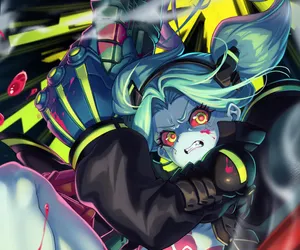 Cyberpunk Edgerunners Anime Action Wallpaper